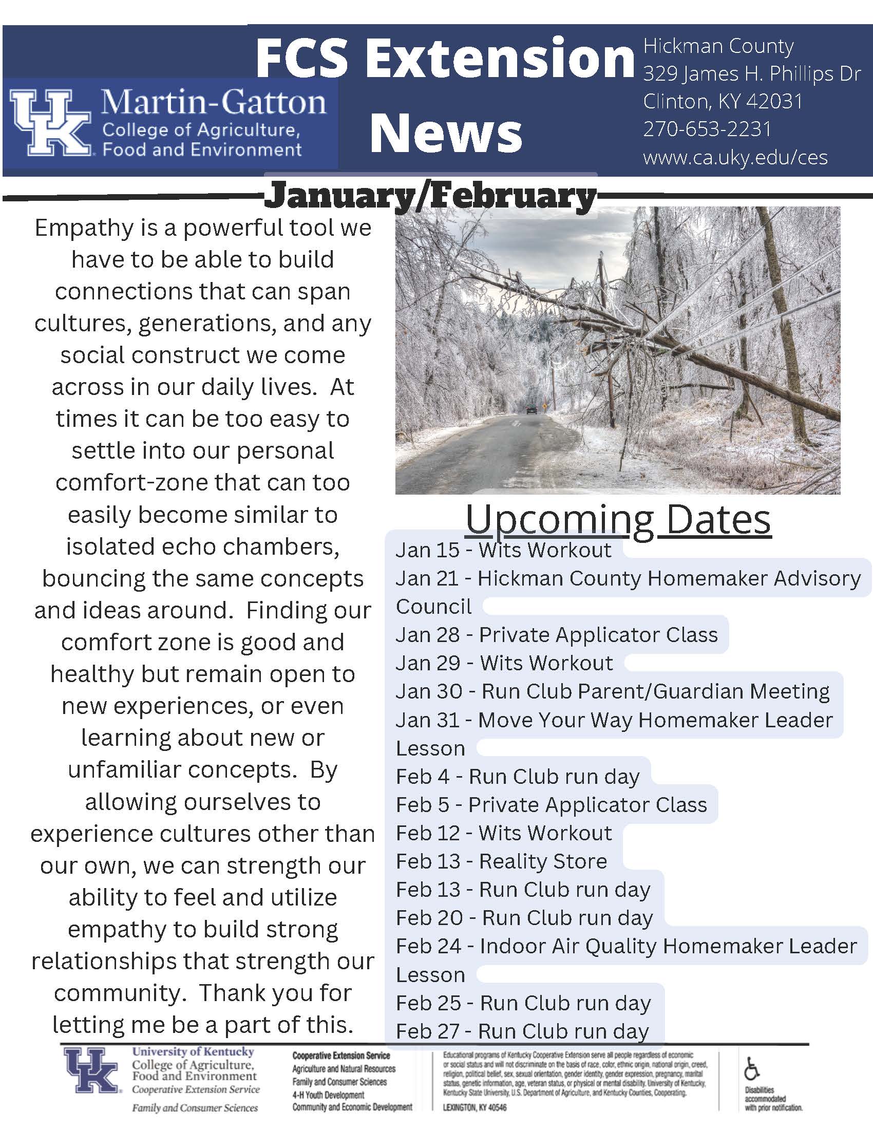 January/February FCS Newsletter 2025