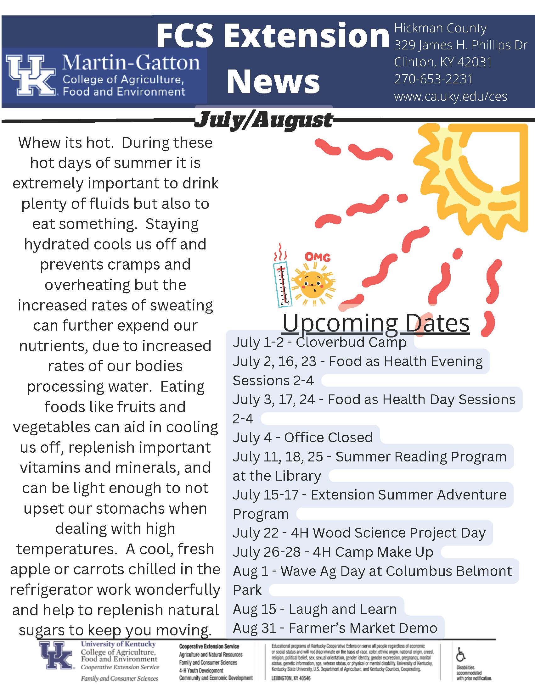 July/August FCS Newsletter 2024